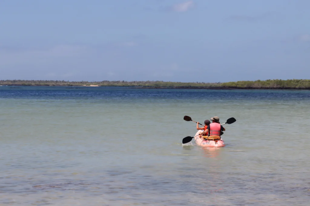 Kayak in Tortuga Bay beach